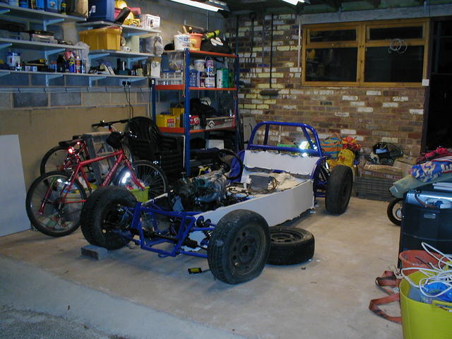 in garage