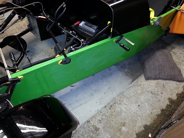 Forcing a Haynes Roadster Side panel on a Robin Hood 2B