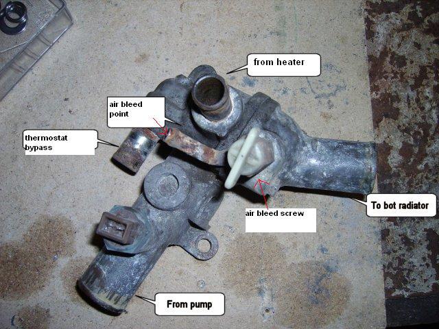 MR2 4age thermostat housing 