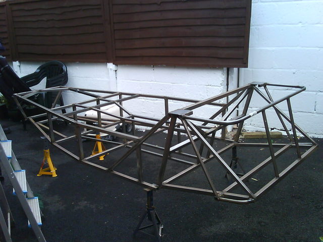 chassis completed on stands