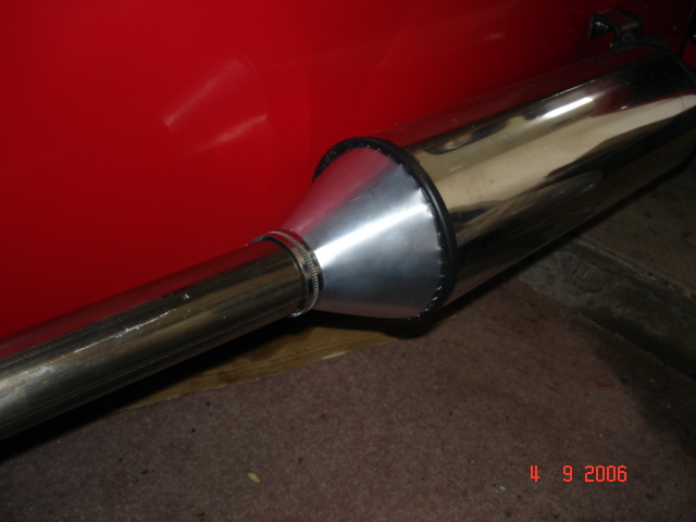 cone fitted over the can