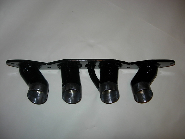 top view painted manifold