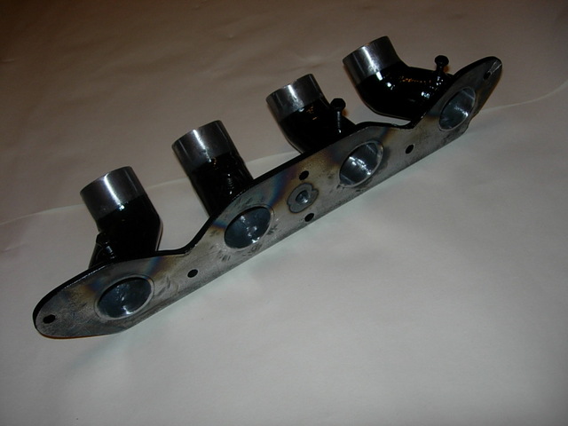 back view painted manifold