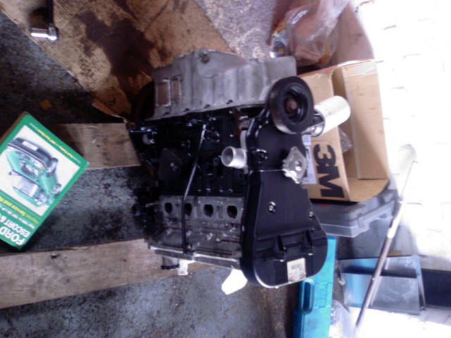 Engine with alloy sump fitted
