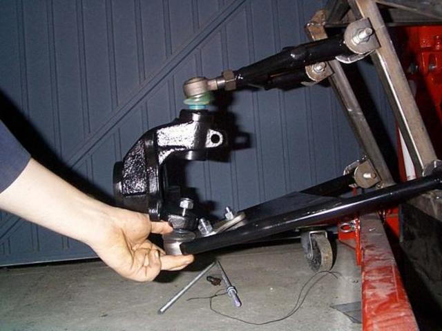 front suspension at full droop 1