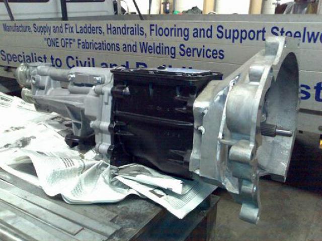gearbox mated to the bellhouse