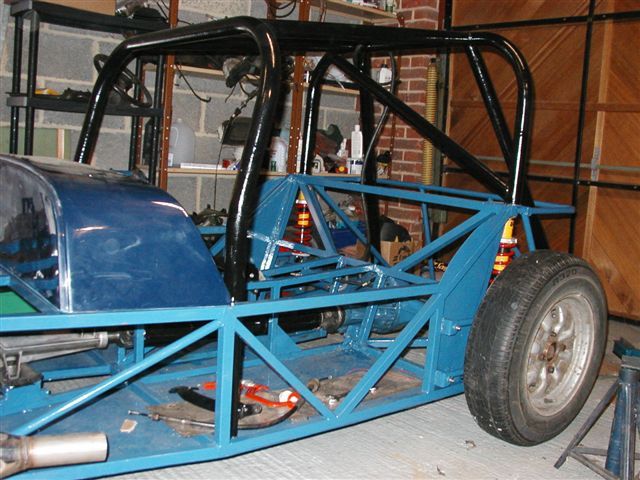 Rear of rolling chassis