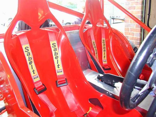 Seats In Position with Harness's Fitted