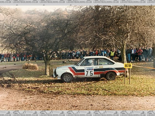 Me on the RAC Rally 1984
