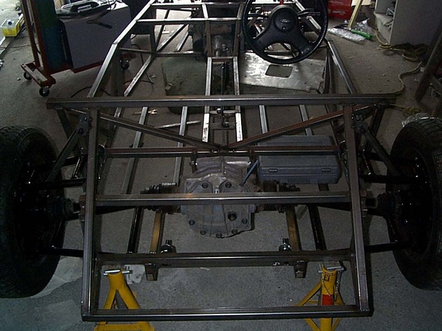 rear of chassis with wheels