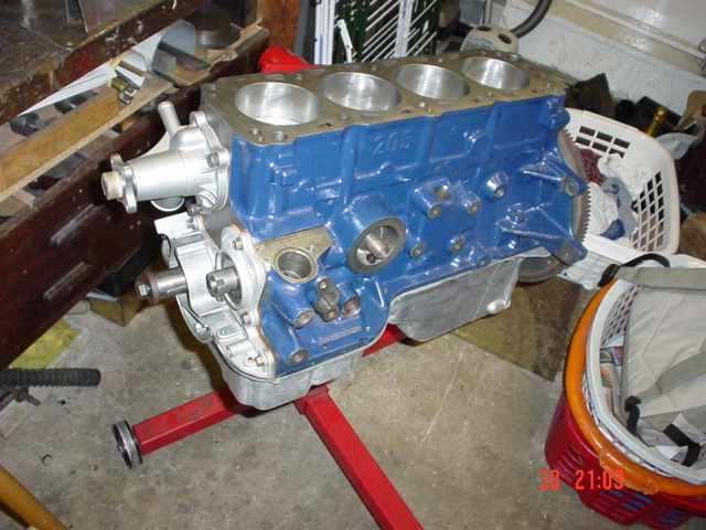 short block rebuilt and ready for cylinder head