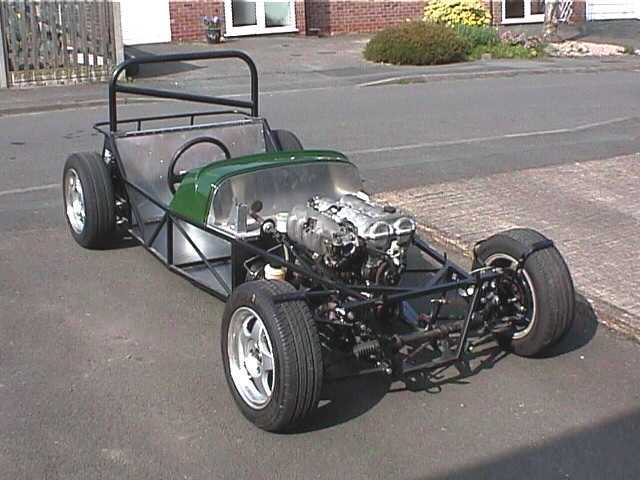 With the Mazda MX5 engine and box in situ....