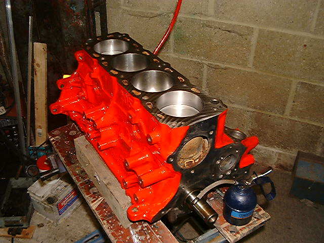 re-built + painted short block