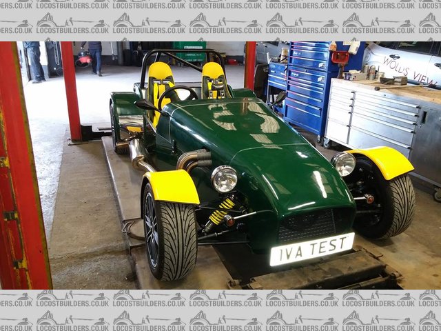 car being checked pre IVA