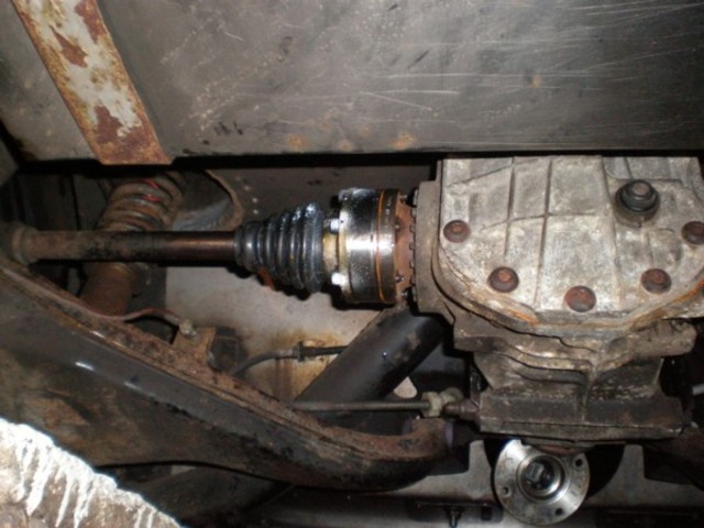 Old half shaft, new lobro, new diff.