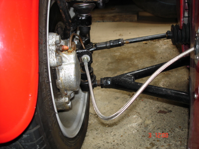 Braided front brake hose