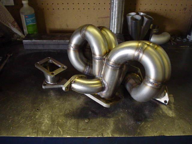 Turbo Ex Manifold and WRX turbo funnel adapter