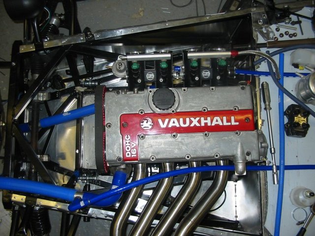 engine in top view