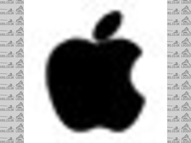 Small apple logo black