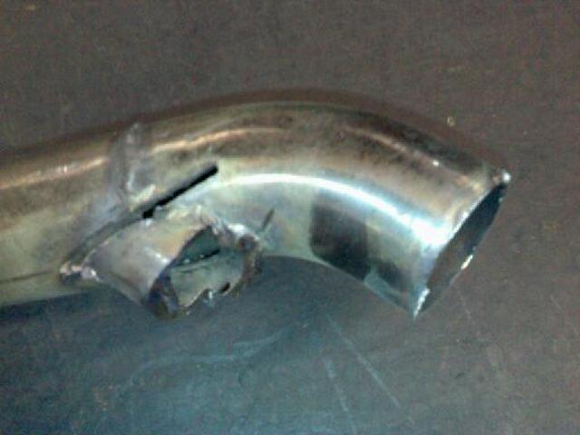 butchered exhaust exit