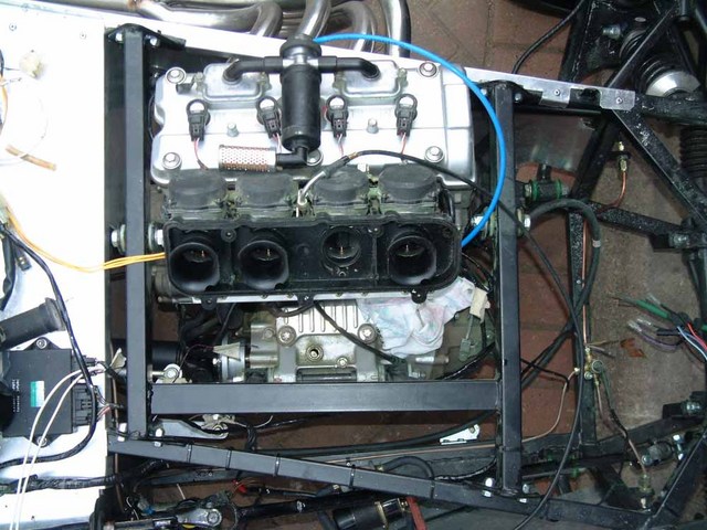 engine frame from above