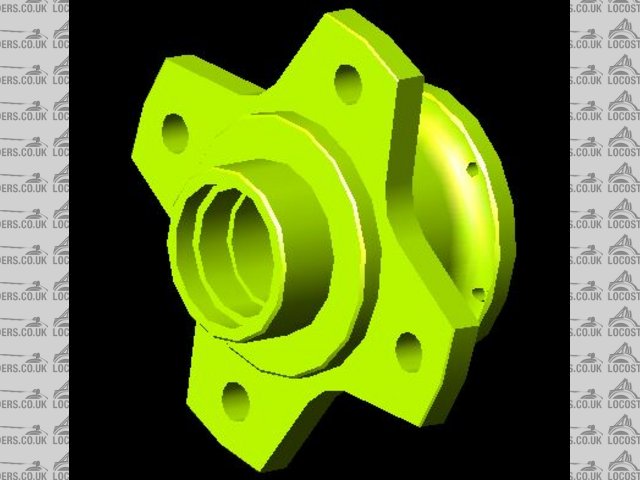 Front hub (alloy), front.