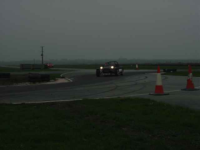 Lights on around the chicane