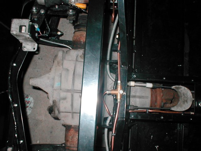 Handbrake cable route