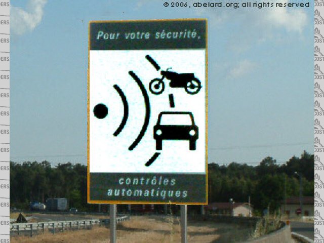 French speed camera